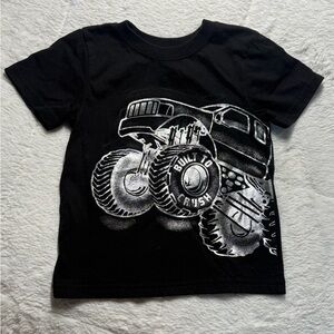 NWOT Garanimals Sz 2T “Built To Crush” Monster Truck Black T